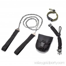 WEANAS Survival Gear Kit Pocket Chainsaw 36 in w/ 2 Paracord Bracelets